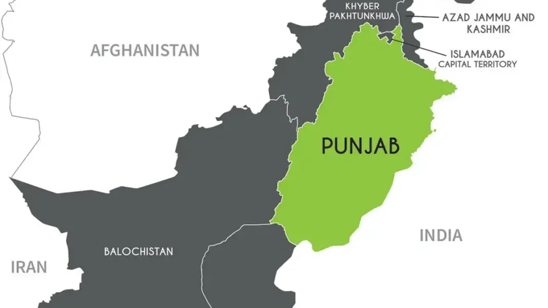 Pakistan Province Maps: Each Province on Its Own Map, with Capitals and Facts Pakistan province maps - Punjab highlighted locator map