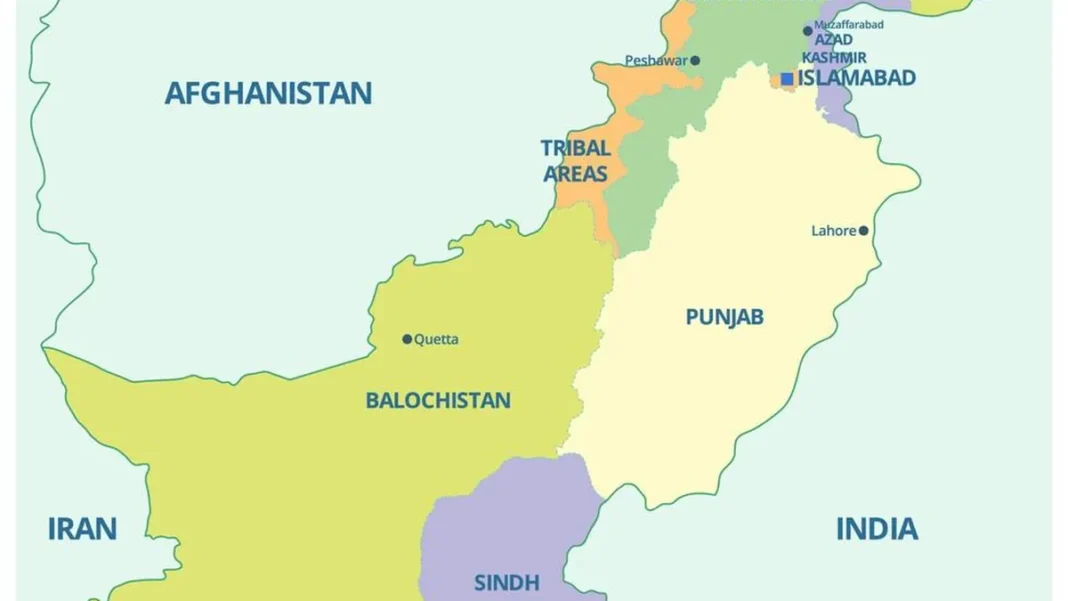 Pakistani Map Picture: A Colour-Coded View of the Provinces for Classrooms
