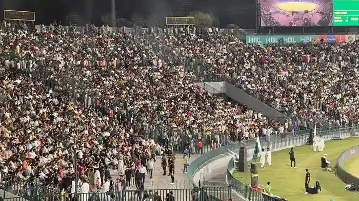 PSL Live Tickets: Official Channels to Watch PSL Matches Live in Stadiums Fans watching a PSL match live at night
