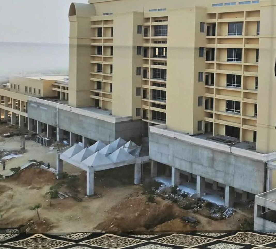 Shaukat Khanum Karachi Hospital to Open on December 29, 2026 Shaukat Khanum Memorial Cancer Hospital under construction in DHA City, Karachi