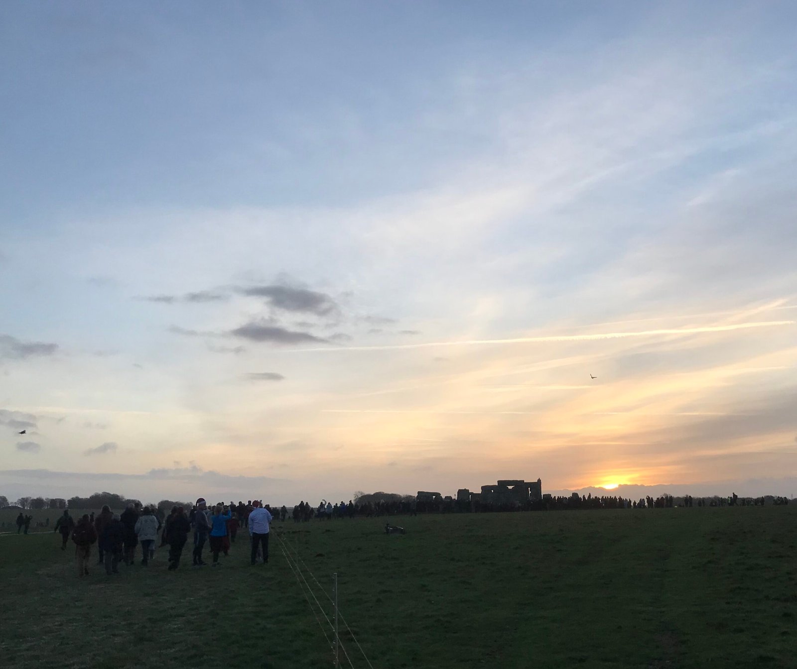 Sunrise over Stonehenge at the winter solstice