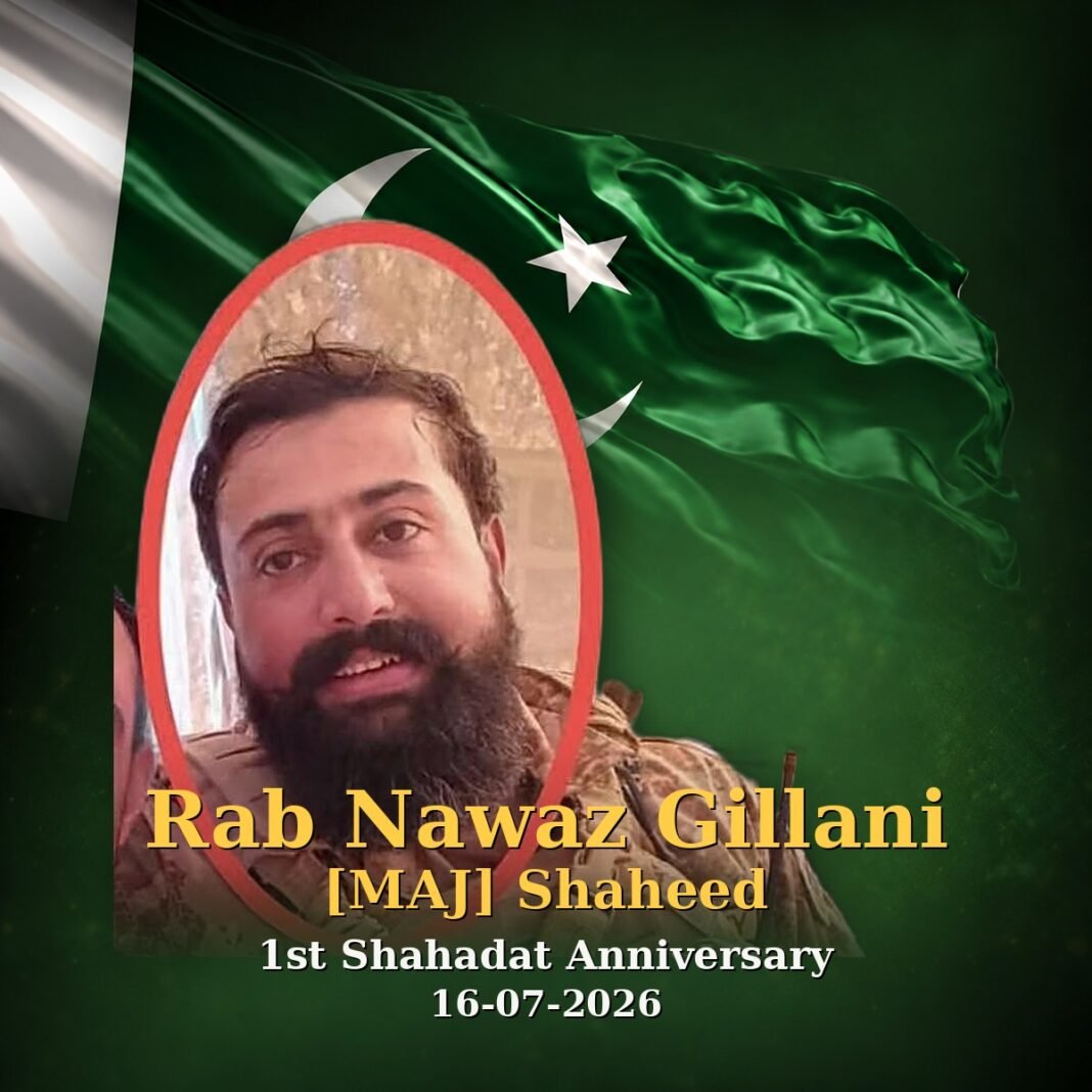Maj Rab Nawaz Gillani Shaheed: In the Nation’s Service Maj Rab Nawaz Gillani Shaheed: In the Nation’s Service