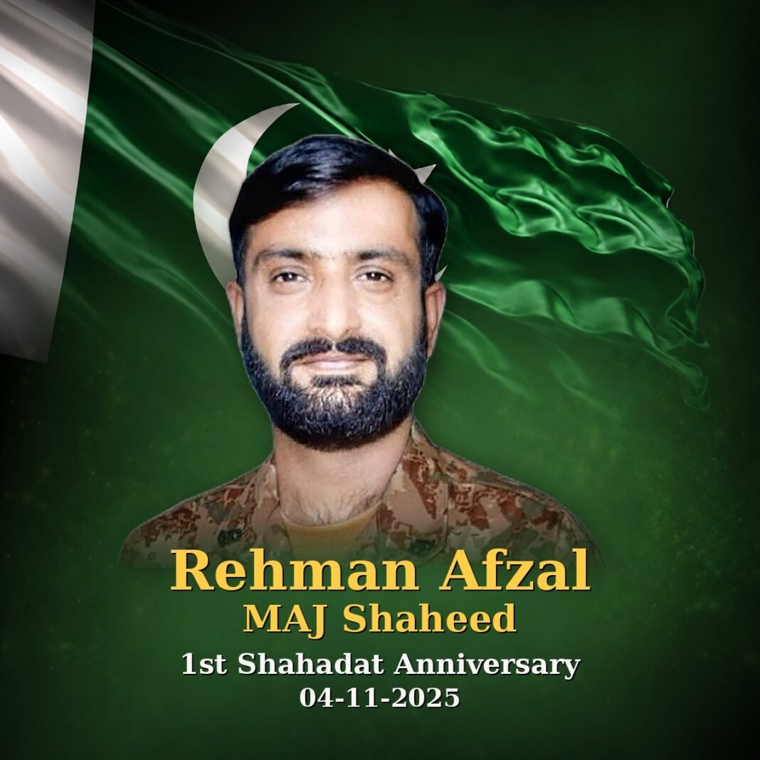 Maj Rehman Afzal Shaheed: Service Before Self
