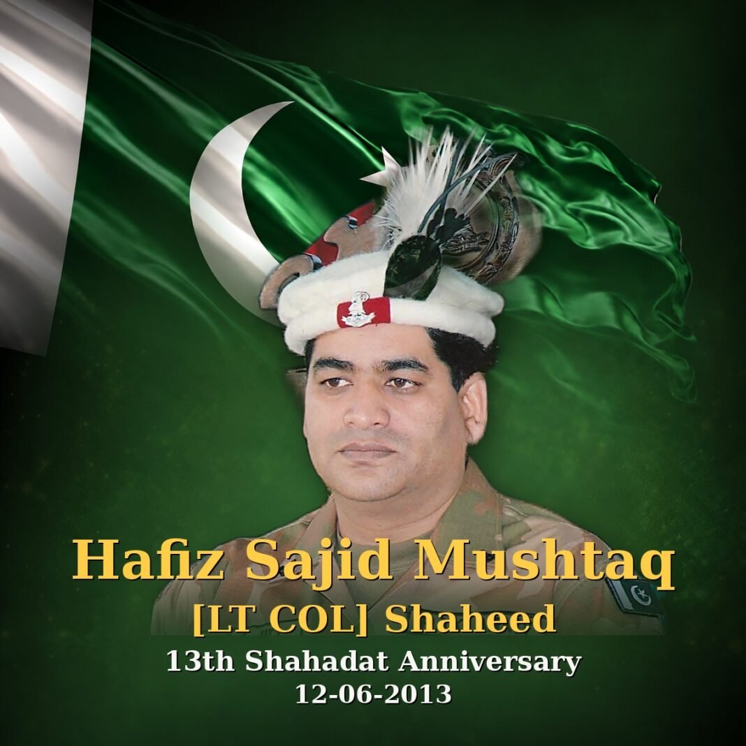 Lt Col Hafiz Sajid Mushtaq Shaheed: Fallen in Tirah Lt Col Hafiz Sajid Mushtaq Shaheed: Fallen in Tirah
