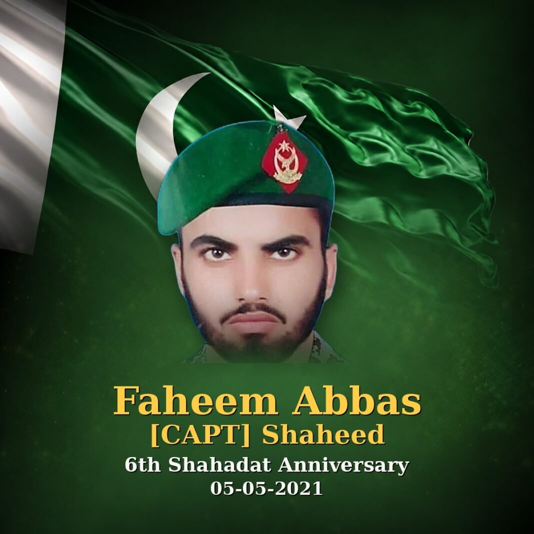 Capt Faheem Abbas Shaheed: A Father of Twins